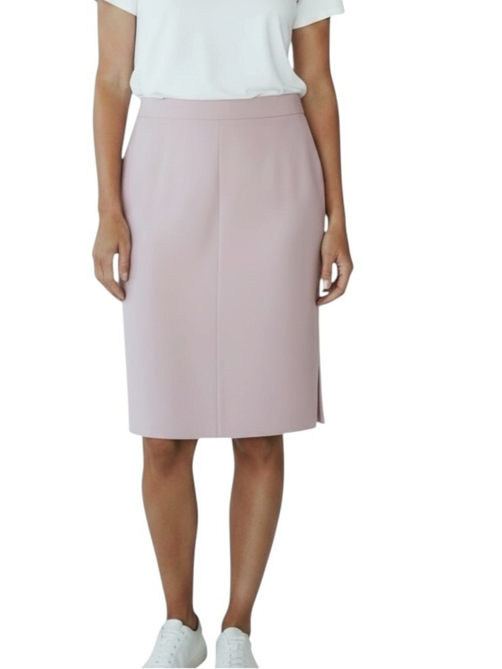 J. Crew Classic Straight Midi Skirt with side slits size 14 excellent condition
